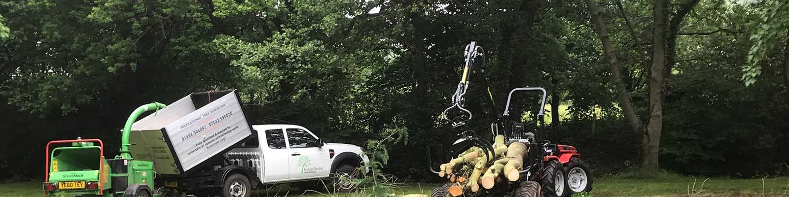 Wood chip and site clearance with logs for sale